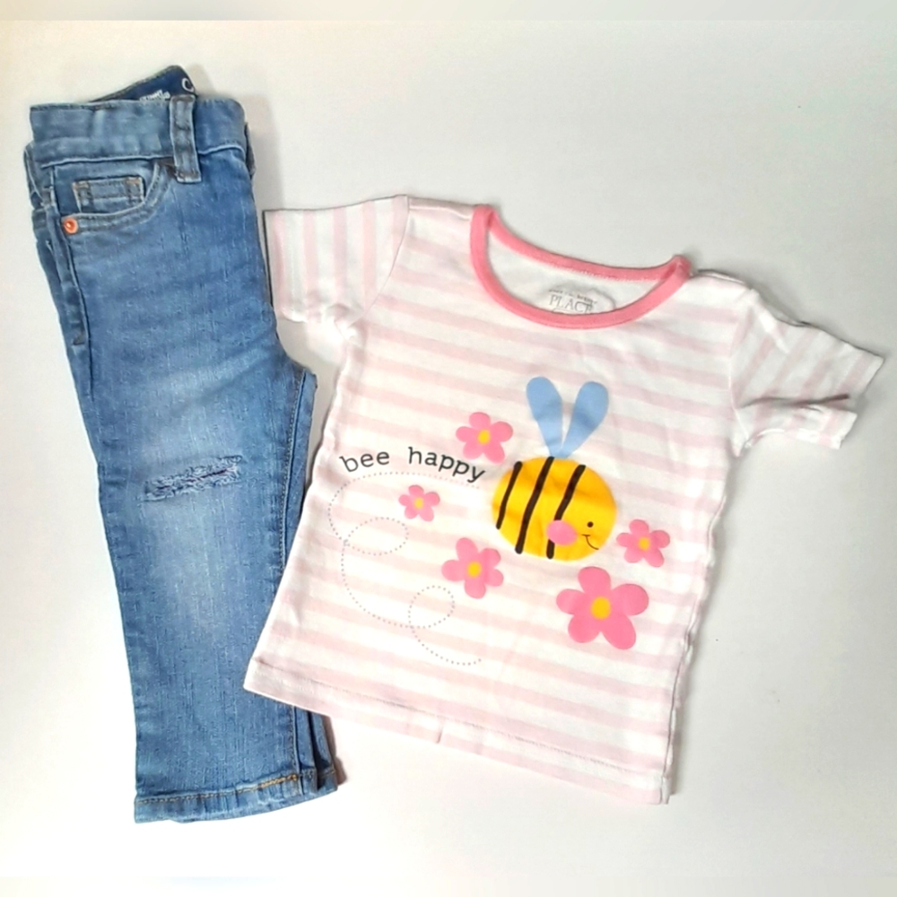 #0066 Set of Top&bottom(2 pcs) for 18-24M girls Colors & Brands assorted